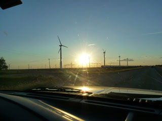 Windmills around Sweetwater, Texas