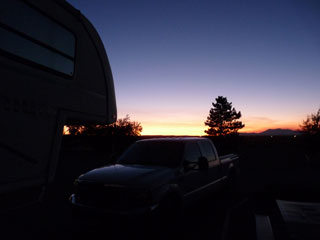 Sunset at Meteor Crater