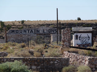 Mountain Lions! Ruins of Two Guns along Route 66