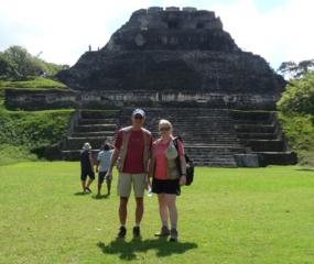 Guided tour, exploring the Mayan mysteries at Xunantunich in Belize