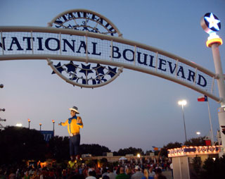 Big Tex overlooking the Texas state fair