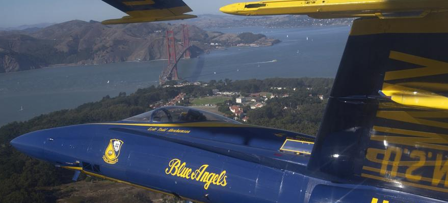 Blue Angels near San Francisco Bay