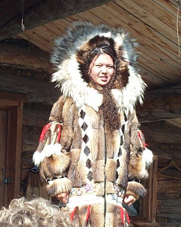 Custom made fur coat made by Athabascan Indians