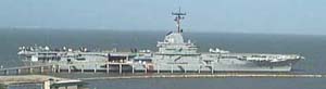 USS Lexington at Galveston Island, Texas
