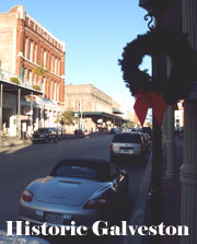 Historic Strand area of Galveston Island