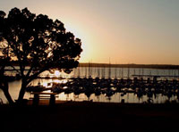 beautiful sunset at Canyon Lake