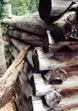 Remains of the miner cabins near Lulu City