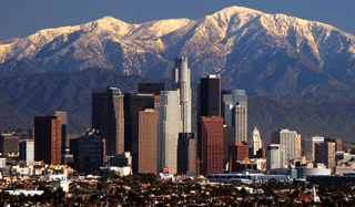 Panoramic view of Los Angeles