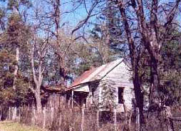 One of the few remaining houses in the ghost town of Rush