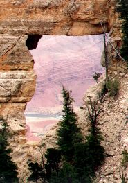 Angel's Window, with a view of the Colorado River