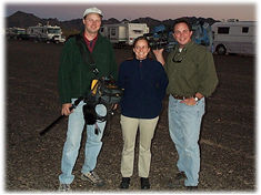 Discovery Channel film crew at the Boomer campsite