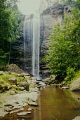 Toccoa Falls, one of the many beautiful waterfalls in the north Georgia mountains