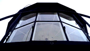 Some of the Tybee Island Lighthouse support buildings, viewed from the lighthouse.