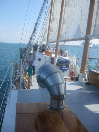 Aboard the Tall Ship Windy