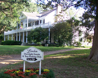 Front entrance of Linden B&B