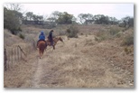 Along a trail with Vince Dennis, one of several Running-R wrangler guides