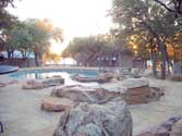 View of the swimming pool at Canyon of the Eagles.