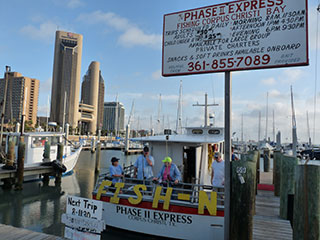 Conveniently located at the downtown Corpus marina, with free parking.