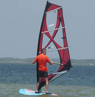 Learning to handle the mast and take to the wind.