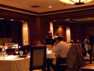 Violin playing while enjoying Italian dishes at Trevi's Restaurant at the Omni Mandalay