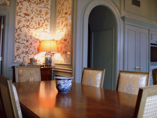 Inside the dining area of a suite on the top floor of the Hotel ICON