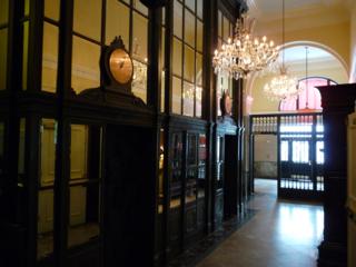 Vintage elevators at the Hotel ICON