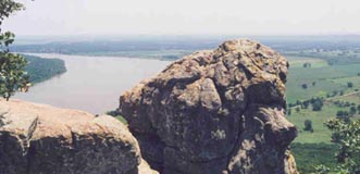 View of Arkansas River from Petit Jean Mountain