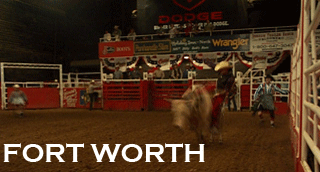 Fort Worth, home of rodeo riding and the Stockyards