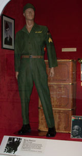 Elivs Presley's Army uniform at the Pink Palace Museum