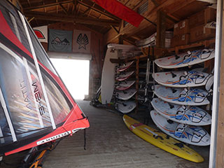 The WorldWinds Windsurfing store stocks a wide range of the latest surfing equipment.