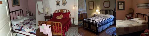 Shown here are the Cowboy Room, Miss Amelia's Room, the Railroad Room, and the Rodeo Room